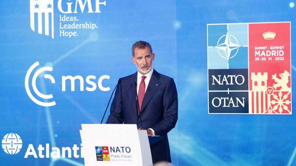 El Rey Felipe en la OTAN
