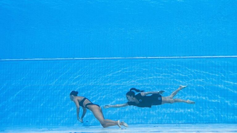 Nadadora desmayada