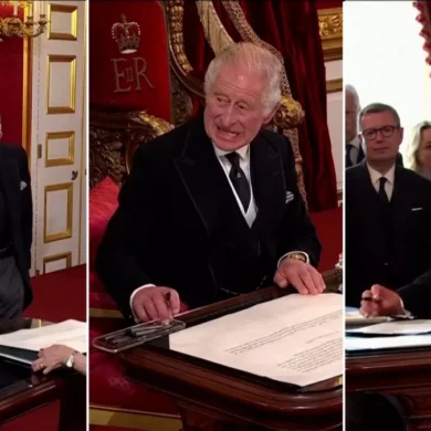 Carlos molesto en proclamación