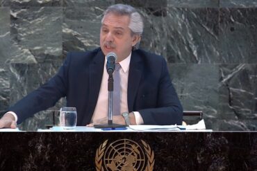 Alberto Fernández en la ONU