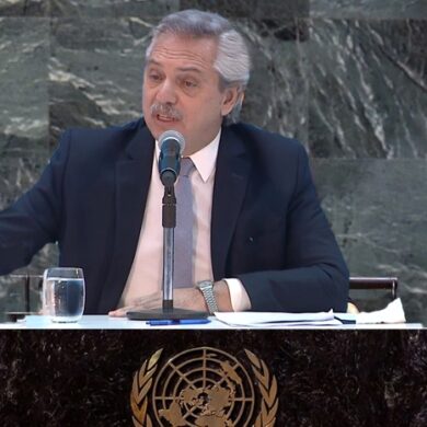 Alberto Fernández en la ONU