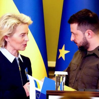 Ursula Von der Leyen en Ucrania