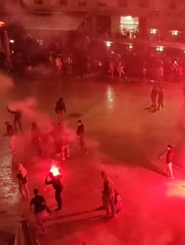 Disturbios por victoria de Francia