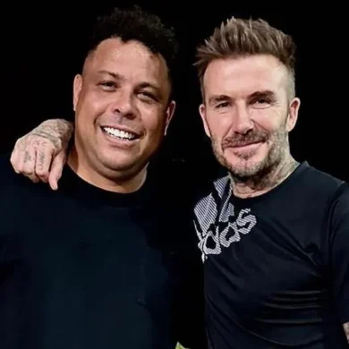 Ronaldo y Beckham reunidos