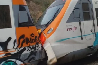 Choque de trenes en España