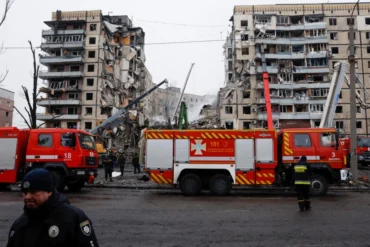 Bombardeo ruso a edificio