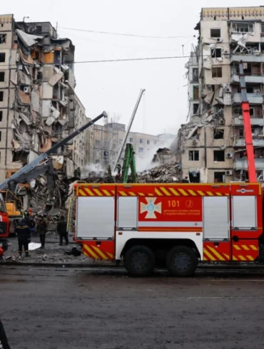Bombardeo ruso a edificio