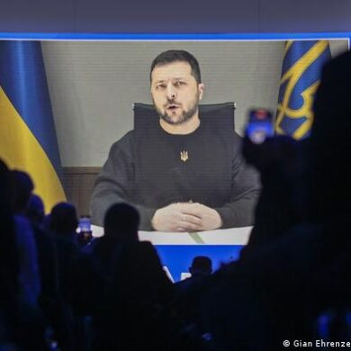 Zelenski en Davos