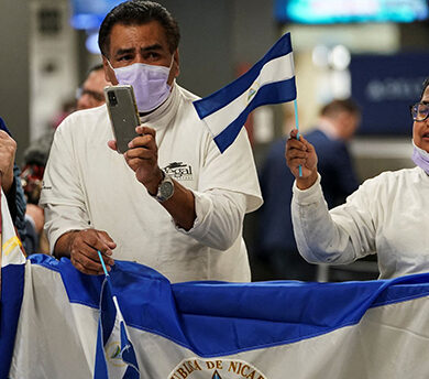 Excarcelados nicaragüenses