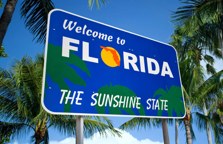 Florida con niveles bajos de turismo