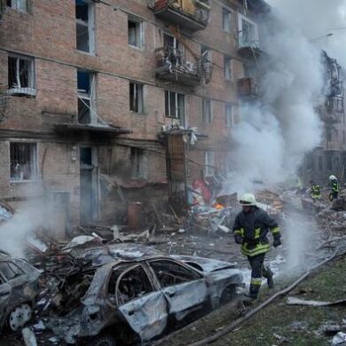 Ataque masivo con misiles a Ucrania