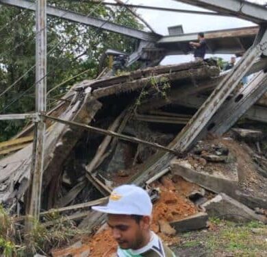 Se cayó puente en el estado Mérida