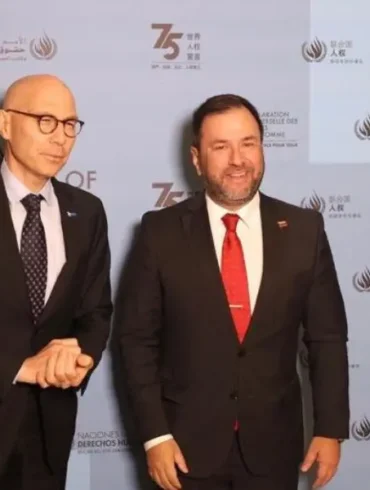 Canciller reunido con alto comisionado de la ONU