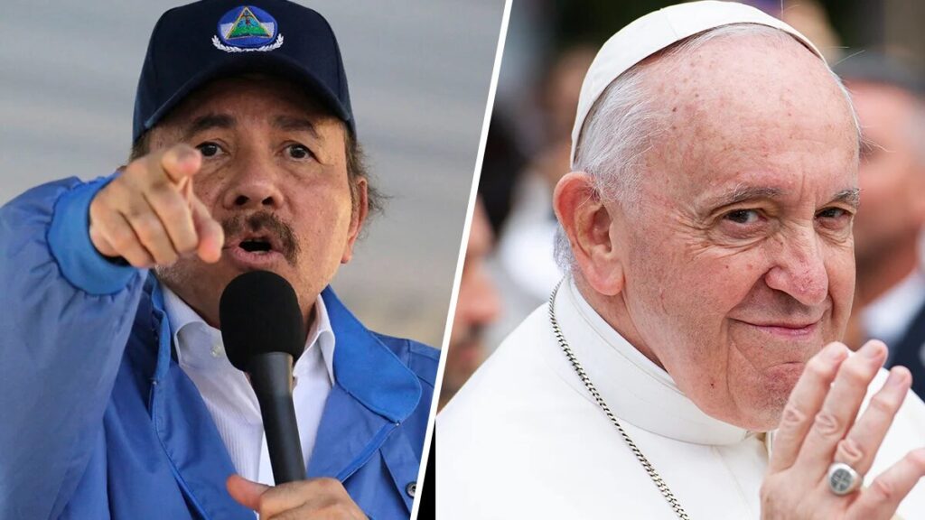 El Papa califica de desequilibrado a Ortega