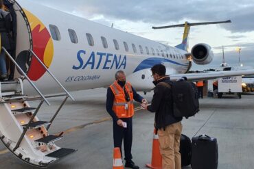 Satena hace primer vuelo Caracas Bogotá