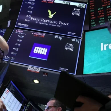 Día turbulento en Wall Street