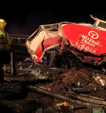Choque de trenes en Grecia