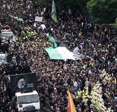 funeral presidente iran