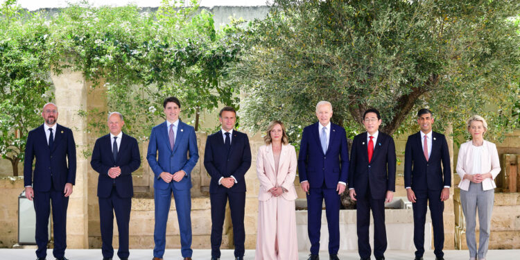 Líderes del G7